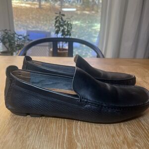 Aldo Men's Black Slip On Loafers Drivers Shoes 10 Comfort